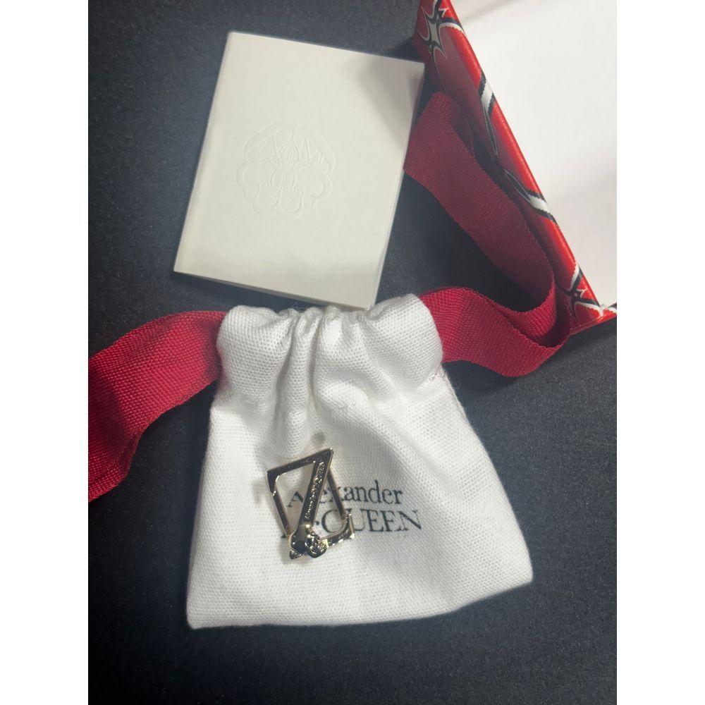 Alexander McQueen NIB Alphabet Skull Sneaker Charm Gold Color "Letter Z"‎